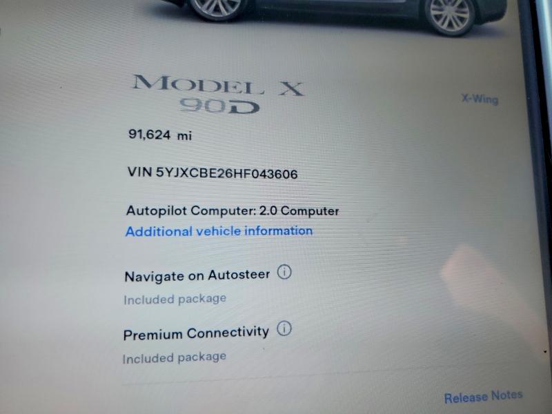 Продажа на аукционе авто 2017 Tesla Model X, vin: 5YJXCBE26HF043606, номер лота: 64428726