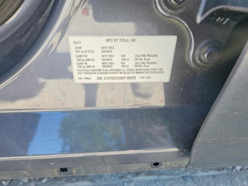 Aukcja sprzedaży 2021 Tesla Model Y, vin: 5YJYGDEE6MF199220, numer aukcji: 66247836