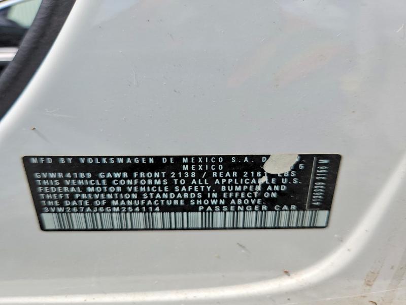Продаж на аукціоні авто 2016 Volkswagen Jetta, vin: 3VW267AJ6GM254114, номер лоту: 64913716