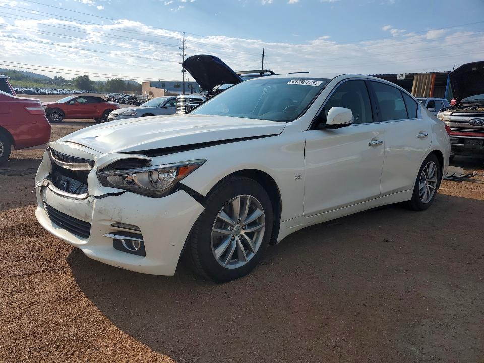 63756176 :رقم المزاد ، JN1BV7AR2EM701495 vin ، 2014 Infiniti Q50 مزاد بيع
