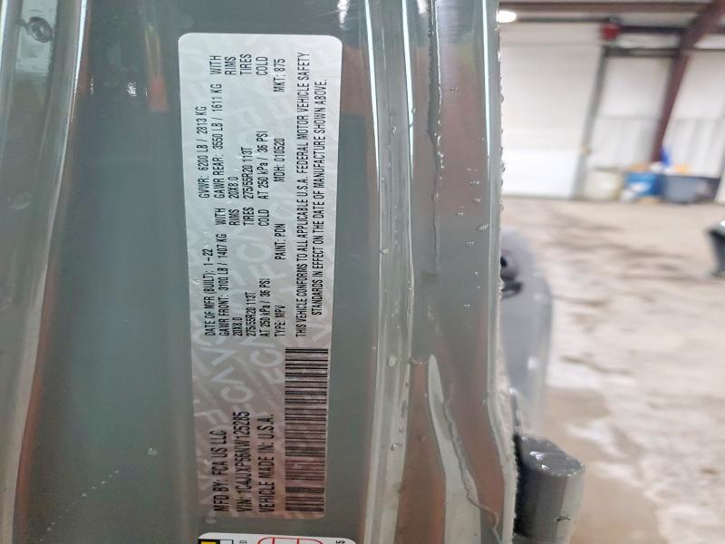 Aukcja sprzedaży 2022 Jeep Wrangler Unlimited, vin: 1C4JJXP66NW125285, numer aukcji: 64639456