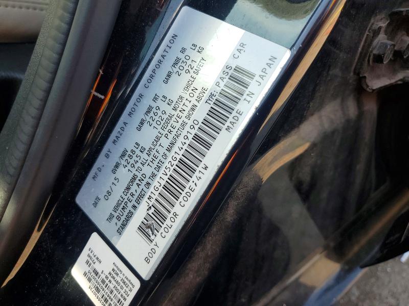 Auction sale of the 2016 Mazda 6, vin: JM1GJ1V52G1449190, lot number: 66302736