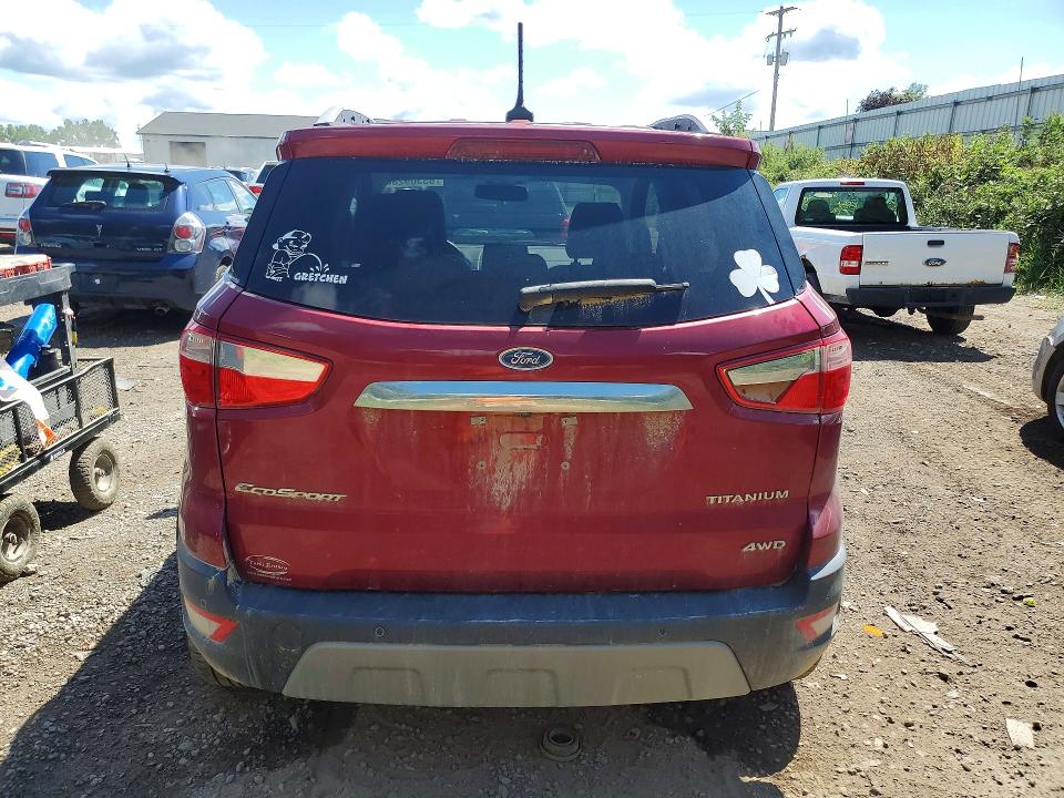 2020 Ford Ecosport მანქანა იყიდება აუქციონზე, vin: MAJ6S3KL2LC313072, აუქციონის ნომერი: 65309286