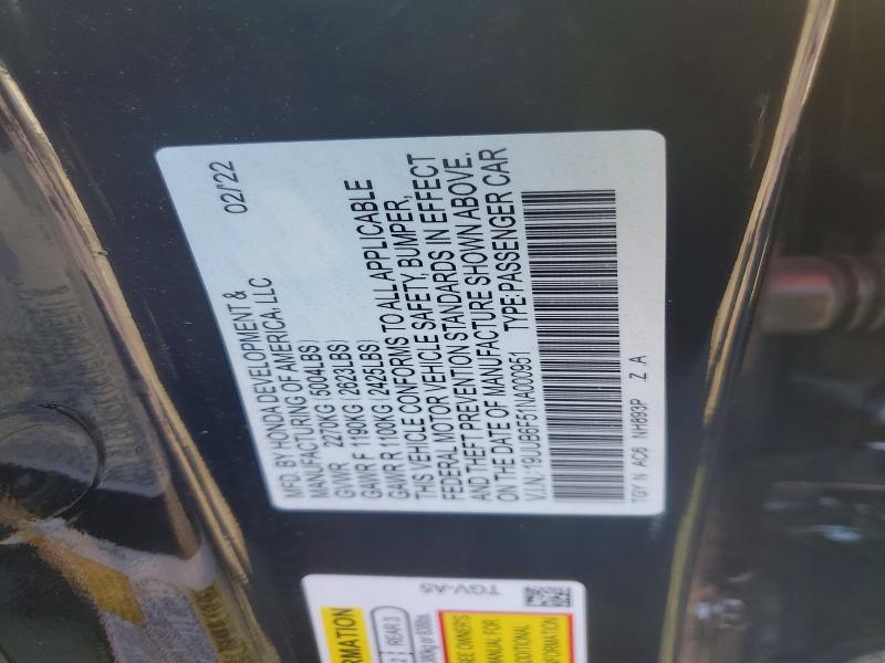 Aukcja sprzedaży 2022 Acura Tlx, vin: 19UUB6F51NA000951, numer aukcji: 63641066