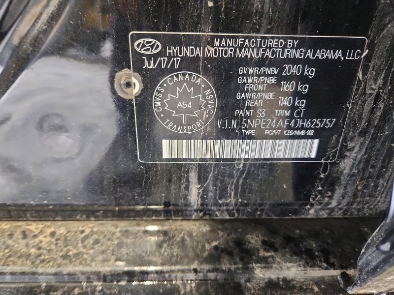 Aukcja sprzedaży 2018 Hyundai Sonata, vin: 5NPE24AF4JH625757, numer aukcji: 66035736