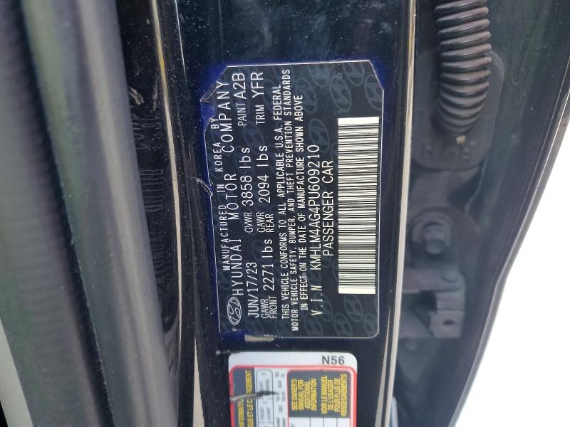 65901296 :رقم المزاد ، KMHLM4AG4PU609210 vin ، 2023 Hyundai Elantra مزاد بيع