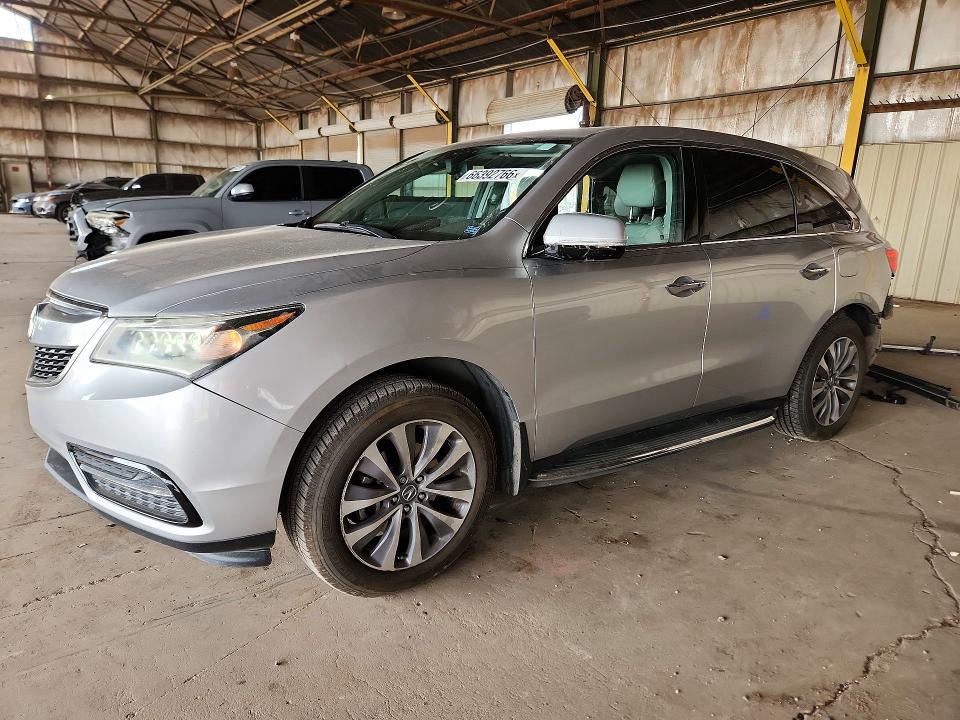 66392766 :رقم المزاد ، 5FRYD4H42FB014979 vin ، 2015 Acura Mdx مزاد بيع