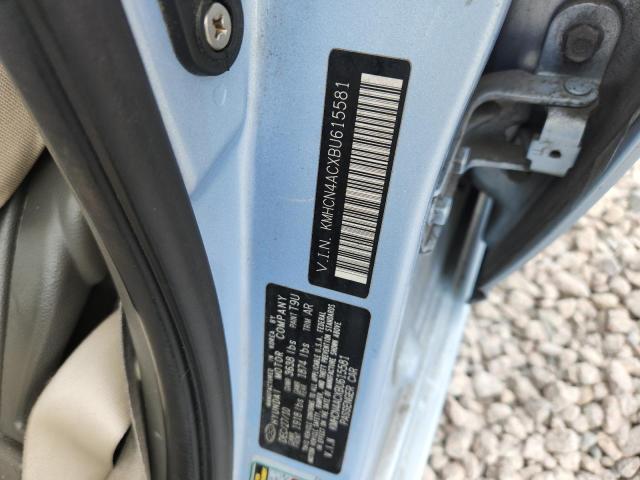 2011 Hyundai Accent მანქანა იყიდება აუქციონზე, vin: KMHCN4ACXBU615581, აუქციონის ნომერი: 66574376