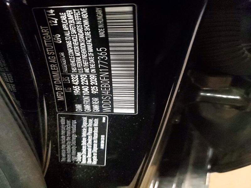 Продаж на аукціоні авто 2015 Mercedes-benz Cla, vin: WDDSJ4EB0FN177365, номер лоту: 63861966