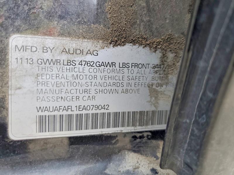 63798006 :رقم المزاد ، WAUAFAFL1EA079042 vin ، 2014 Audi A4 مزاد بيع