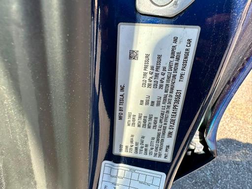 Продаж на аукціоні авто 2023 Tesla Model 3, vin: 5YJ3E1EA1PF385831, номер лоту: 57394826