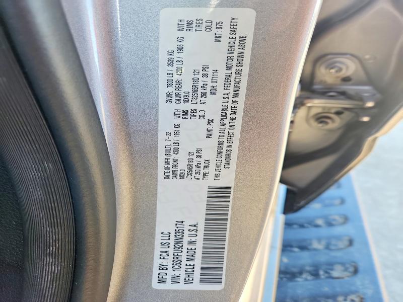 Продаж на аукціоні авто 2022 Ram 1500, vin: 1C6SRFU92NN335174, номер лоту: 66446136
