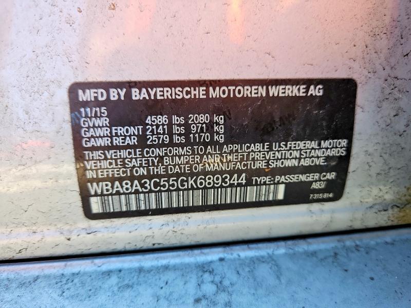 Продажа на аукционе авто 2016 Bmw 320, vin: WBA8A3C55GK689344, номер лота: 65028326