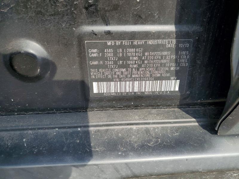 Aukcja sprzedaży 2014 Subaru Outback, vin: 4S4BRCLCXE3268366, numer aukcji: 64837456