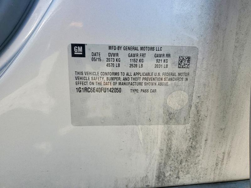 Продаж на аукціоні авто 2015 Chevrolet Volt, vin: 1G1RC6E40FU142050, номер лоту: 64831996