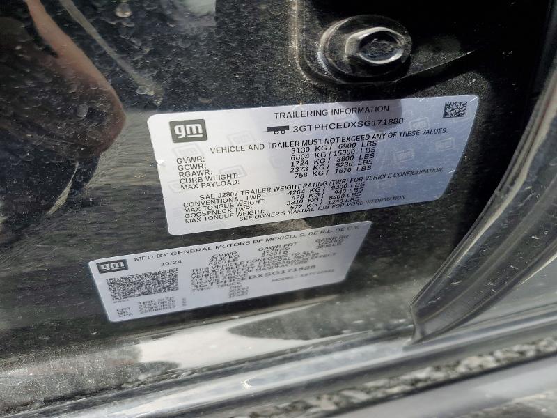 Aukcja sprzedaży 2025 Gmc Sierra, vin: 3GTPHCEDXSG171888, numer aukcji: 64287426