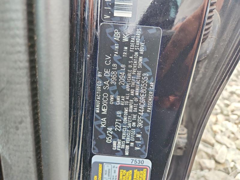 Aukcja sprzedaży 2024 Kia Forte, vin: 3KPF44AC6RE805553, numer aukcji: 64572216