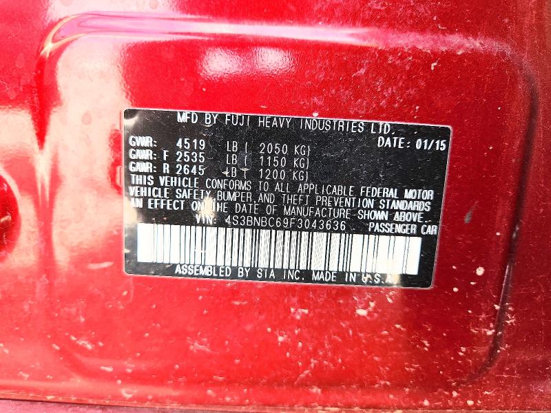 Продаж на аукціоні авто 2015 Subaru Legacy, vin: 4S3BNBC69F3043636, номер лоту: 65553796