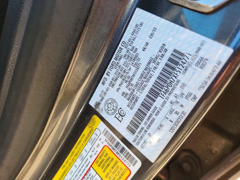 2015 Ford Fusion მანქანა იყიდება აუქციონზე, vin: 1FA6P0H7XF5124771, აუქციონის ნომერი: 66024986
