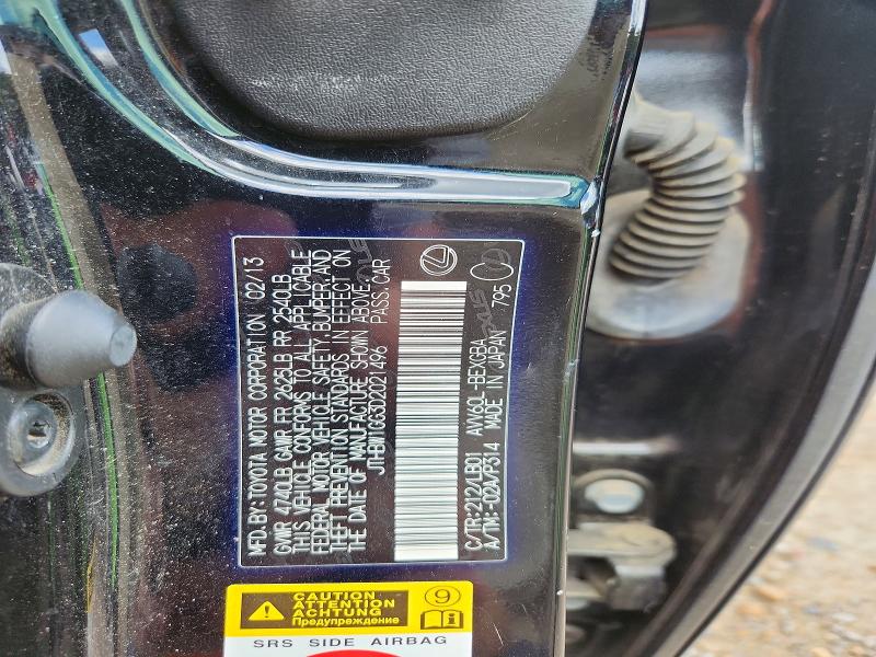 64577266 :رقم المزاد ، JTHBW1GG3D2021496 vin ، 2013 Lexus Es مزاد بيع