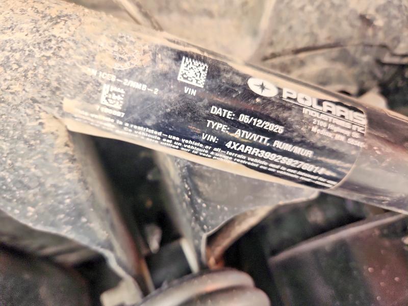 Aukcja sprzedaży 2025 Polaris Ranger, vin: 4XARR3992S8276014, numer aukcji: 66637506