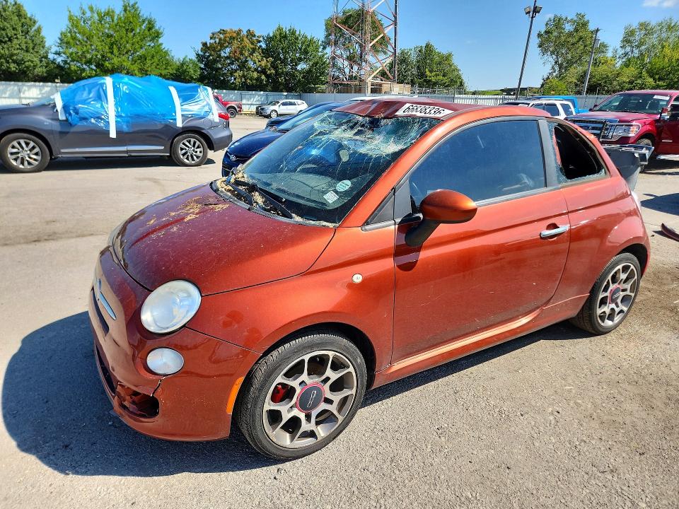 66838336 :رقم المزاد ، 3C3CFFBR2DT523110 vin ، 2013 Fiat 500 مزاد بيع