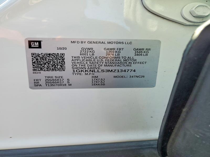 Продажа на аукционе авто 2021 Gmc Acadia, vin: 1GKKNLLS3MZ134774, номер лота: 66169116