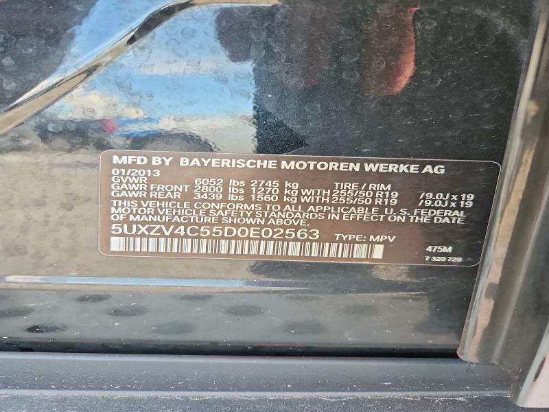 Aukcja sprzedaży 2013 Bmw X5, vin: 5UXZV4C55D0E02563, numer aukcji: 66581496
