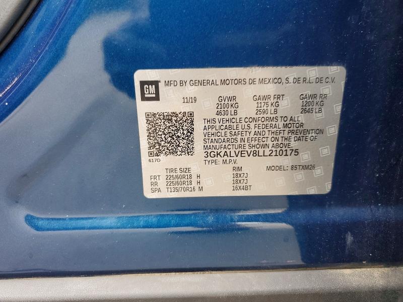Aukcja sprzedaży 2020 Gmc Terrain, vin: 3GKALVEV8LL210175, numer aukcji: 65326906