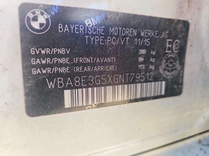 Продажа на аукционе авто 2016 Bmw 328, vin: WBA8E3G5XGNT79512, номер лота: 65809676