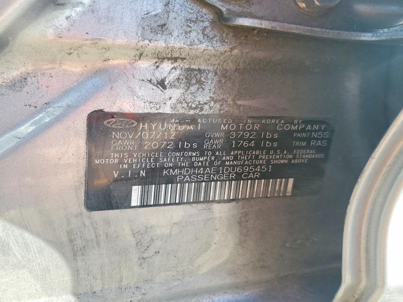 Продажа на аукционе авто 2013 Hyundai Elantra, vin: KMHDH4AE1DU695451, номер лота: 65287916