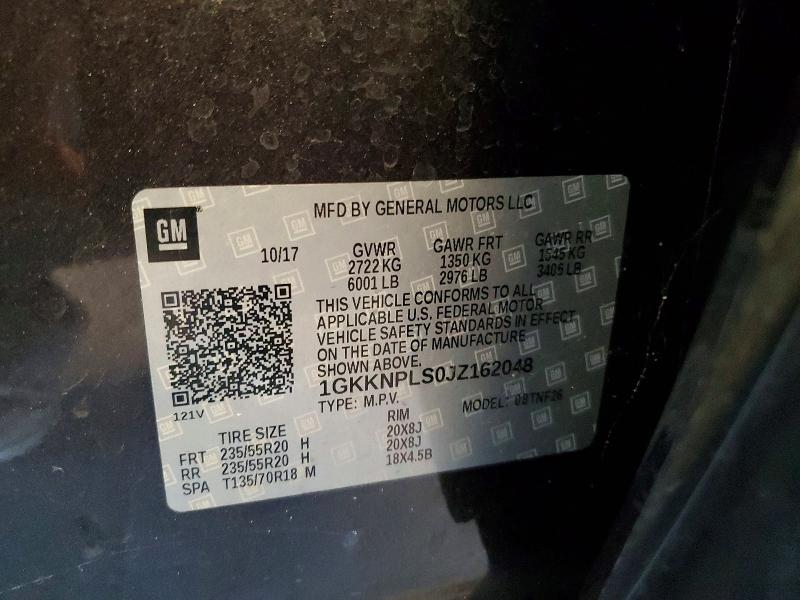 Auction sale of the 2018 Gmc Acadia, vin: 1GKKNPLS0JZ162048, lot number: 64514926