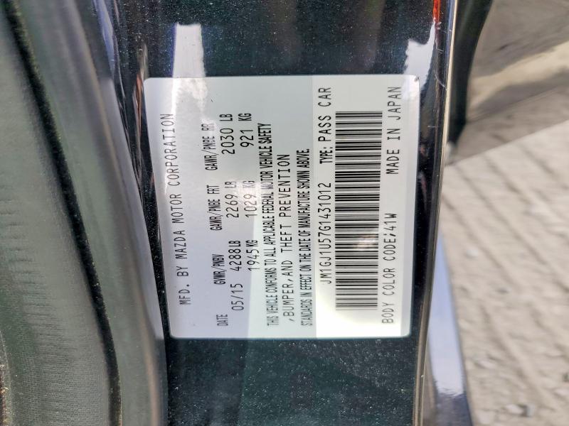 65051176 :رقم المزاد ، JM1GJ1U57G1431012 vin ، 2016 Mazda 6 مزاد بيع