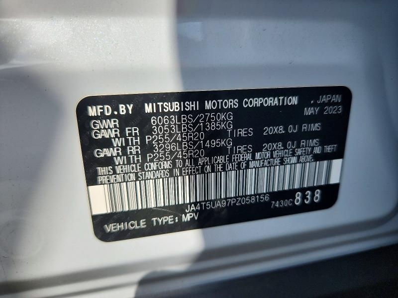 Продажа на аукционе авто 2023 Mitsubishi Outlander, vin: JA4T5UA97PZ058156, номер лота: 64561226