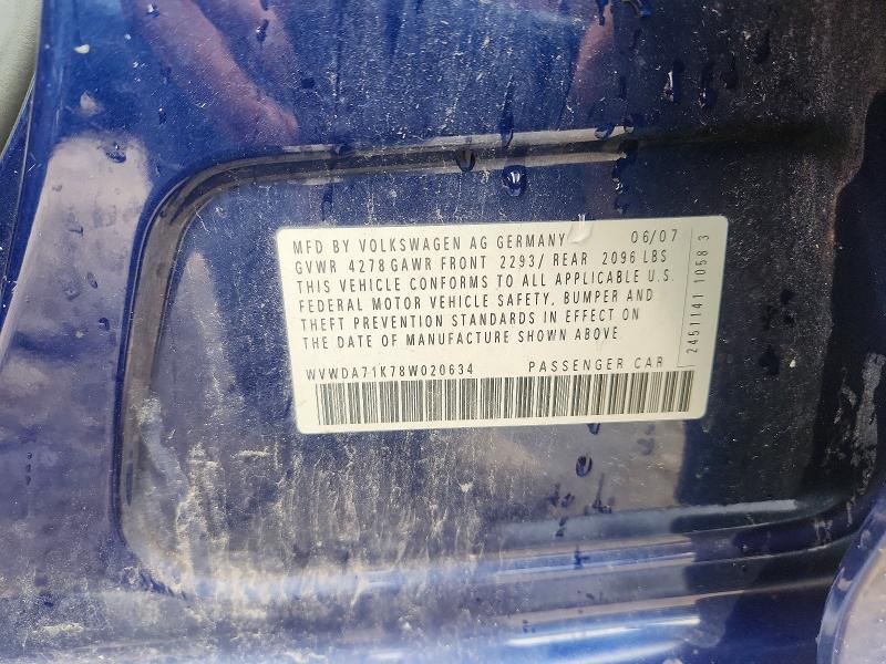 Продаж на аукціоні авто 2008 Volkswagen Rabbit, vin: WVWDA71K78W020634, номер лоту: 63511546