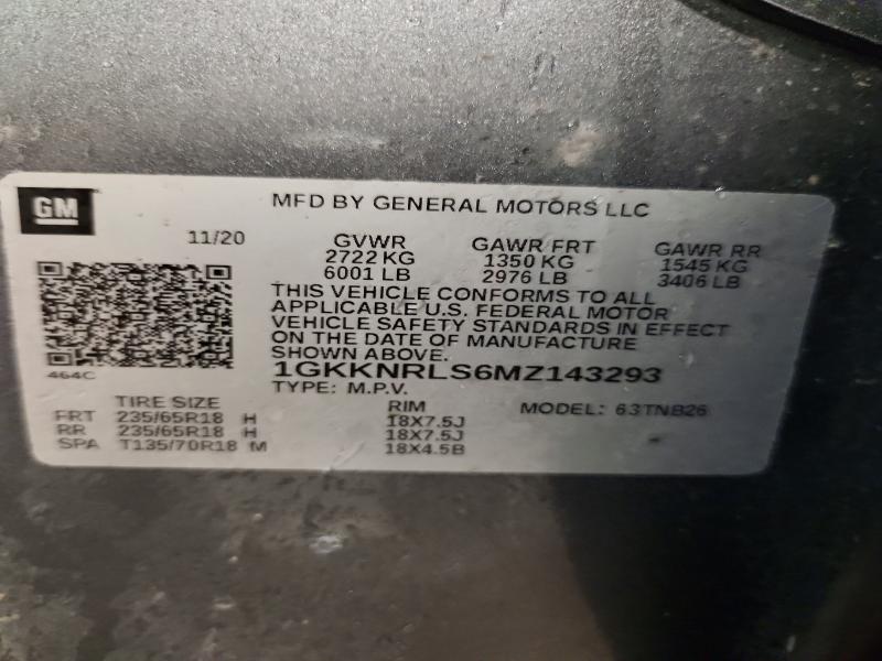 Продаж на аукціоні авто 2021 Gmc Acadia, vin: 1GKKNRLS6MZ143293, номер лоту: 65832206