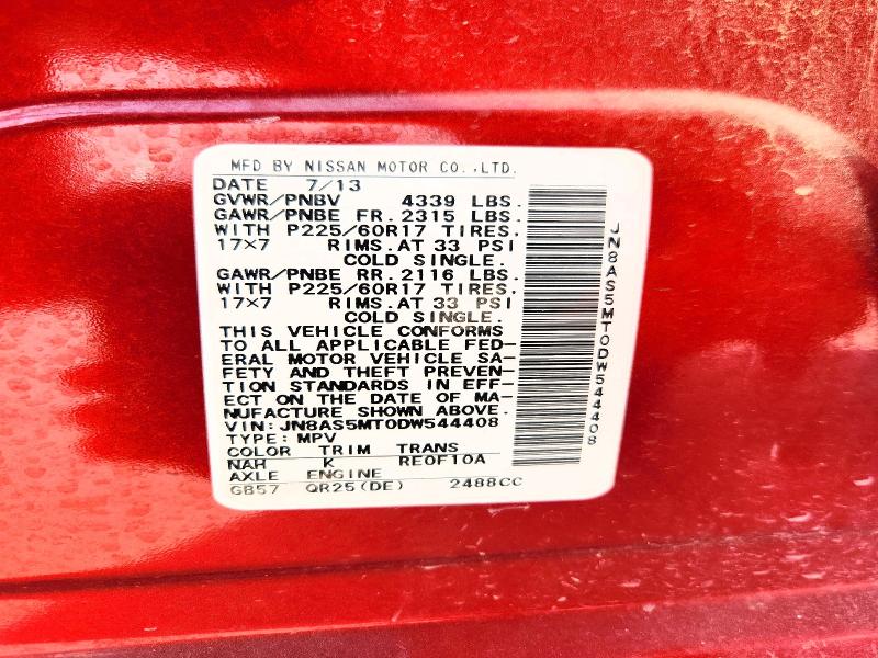 2013 Nissan Rogue მანქანა იყიდება აუქციონზე, vin: JN8AS5MT0DW544408, აუქციონის ნომერი: 65865076