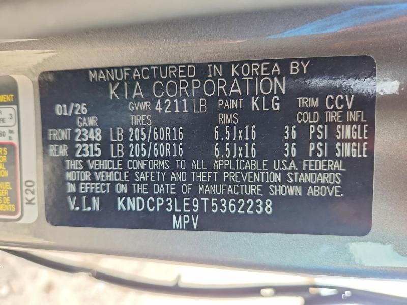 65225726 :رقم المزاد ، KNDCP3LE9T5362238 vin ، 2026 Kia Niro مزاد بيع
