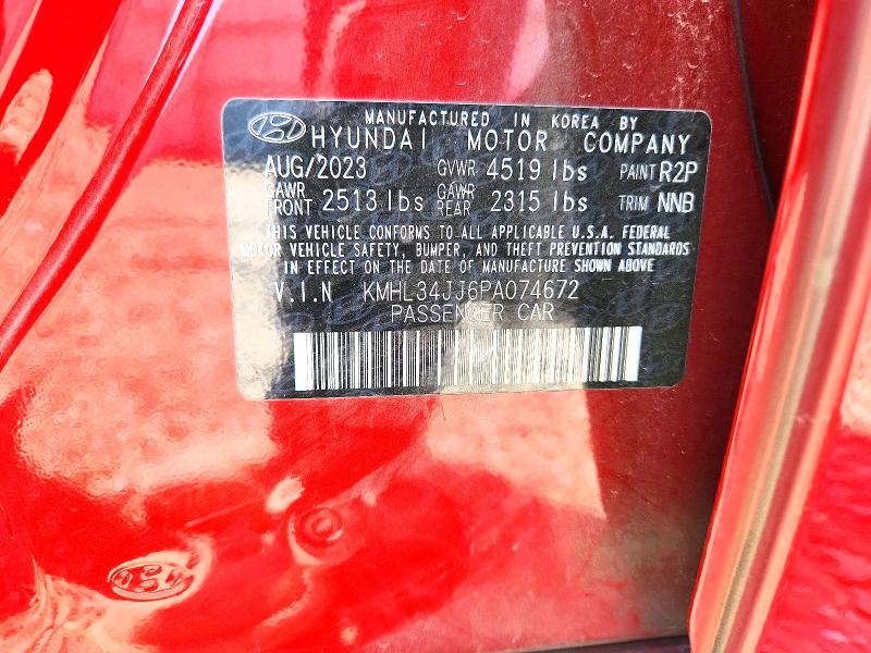 Продажа на аукционе авто 2023 Hyundai Sonata Hybrid, vin: KMHL34JJ6PA074672, номер лота: 64780976