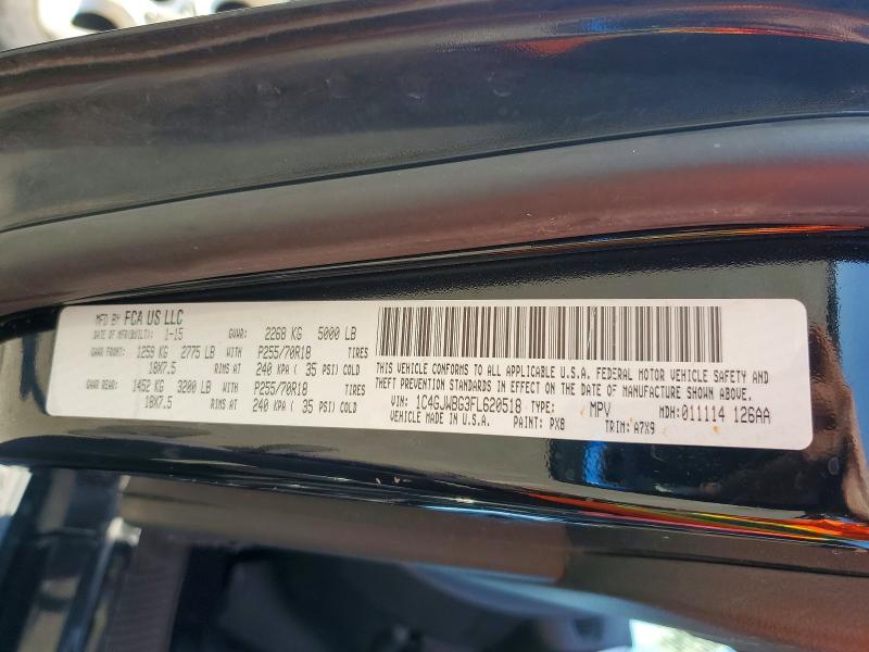 64384616 :رقم المزاد ، 1C4GJWBG3FL620518 vin ، 2015 Jeep Wrangler مزاد بيع