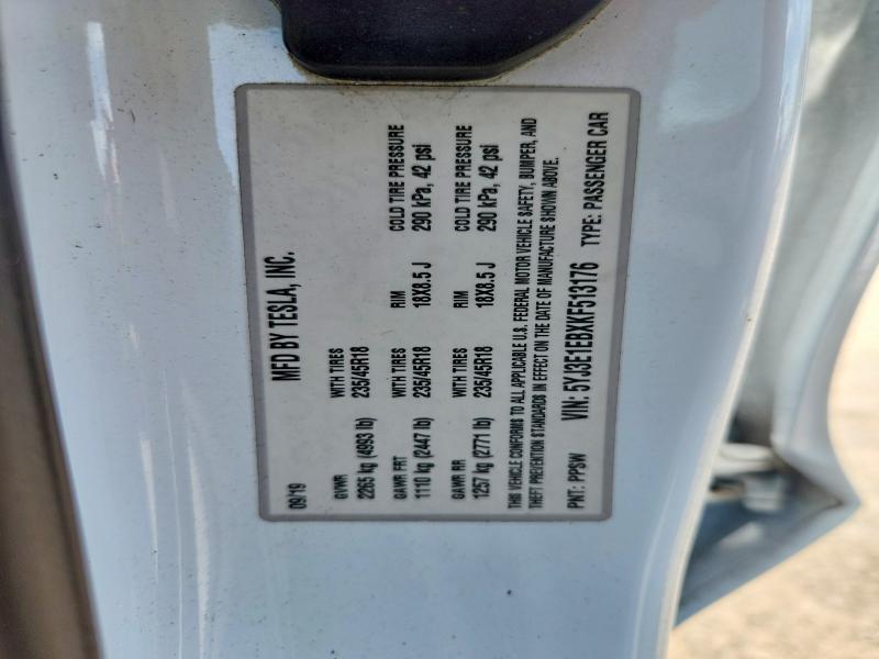 Aukcja sprzedaży 2019 Tesla Model 3, vin: 5YJ3E1EBXKF513176, numer aukcji: 64389466