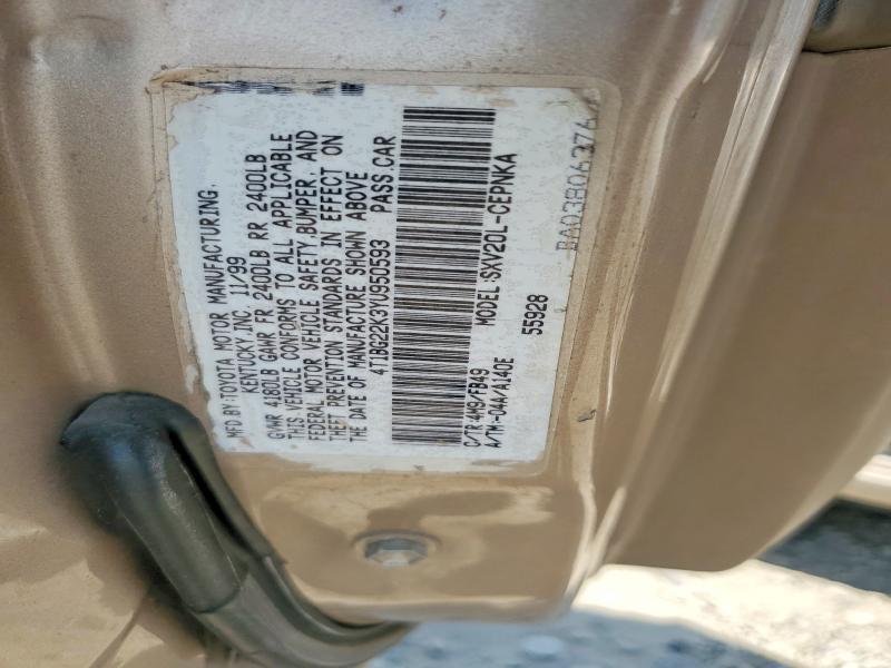 Продаж на аукціоні авто 2002 Toyota Camrry, vin: 4T1BG22K3YU950593, номер лоту: 64074986