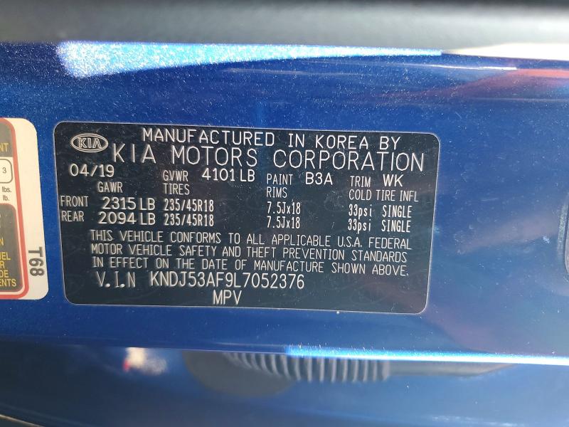 2020 Kia Soul მანქანა იყიდება აუქციონზე, vin: KNDJ53AF9L7052376, აუქციონის ნომერი: 66066836