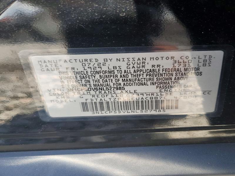 Aukcja sprzedaży 2022 Nissan Kicks, vin: 3N1CP5DV6NL527985, numer aukcji: 64975956
