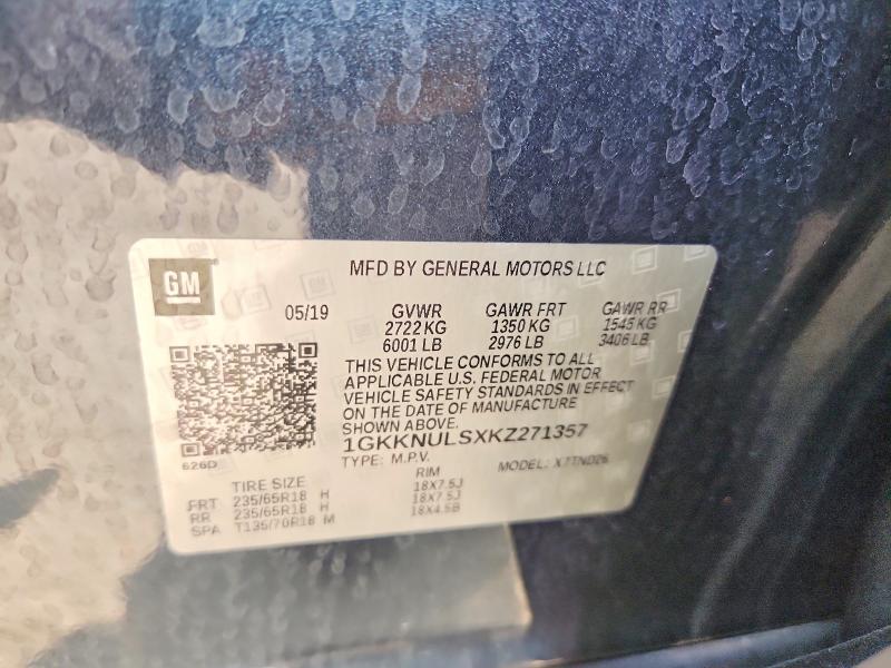 Продаж на аукціоні авто 2019 Gmc Acadia, vin: 1GKKNULSXKZ271357, номер лоту: 64800476