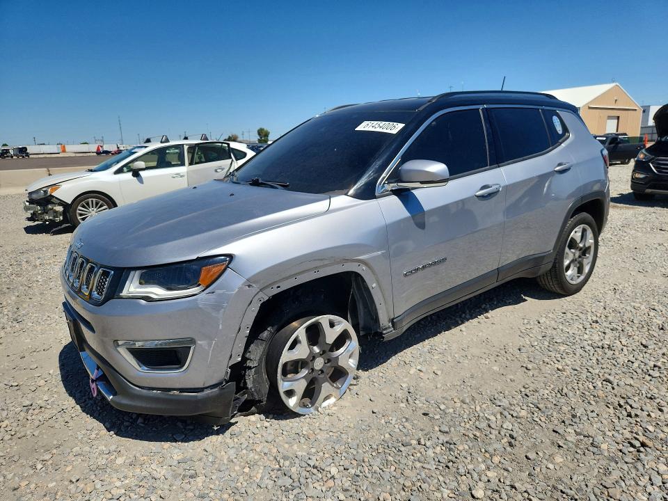 2018 Jeep Compass მანქანა იყიდება აუქციონზე, vin: 3C4NJDCB3JT442508, აუქციონის ნომერი: 61454006