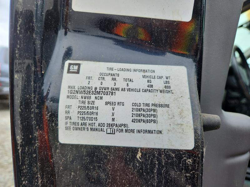 65461216 :رقم المزاد ، 1G2NW52E32M703781 vin ، 2002 Pontiac Grand Am مزاد بيع