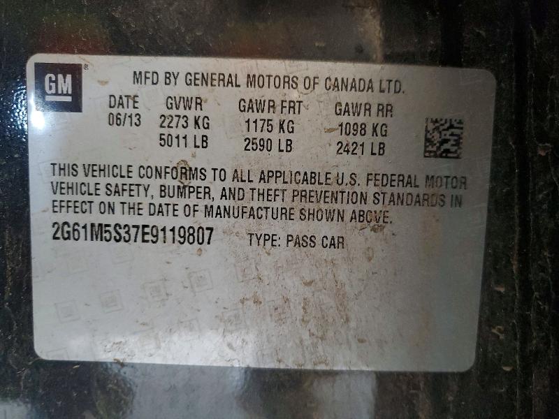 66122836 :رقم المزاد ، 2G61MS537E9119807 vin ، 2014 Cadillac Xts مزاد بيع