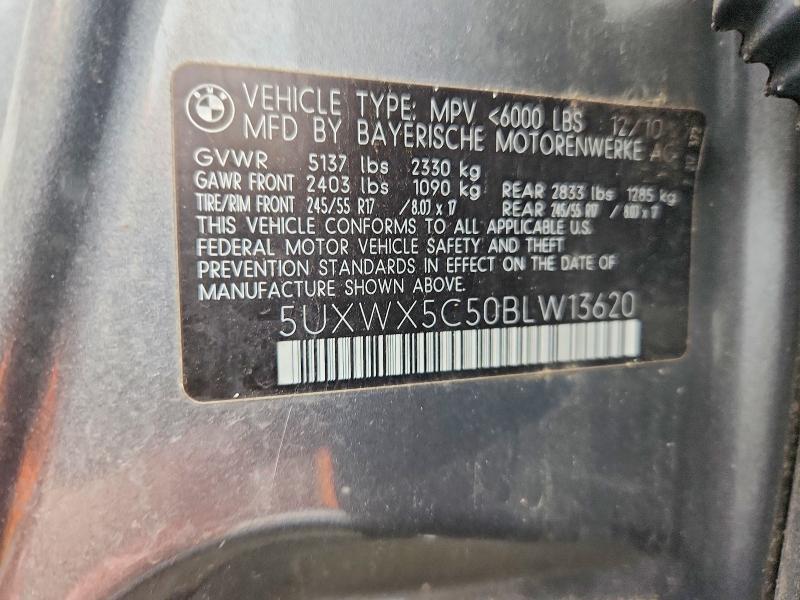 Продаж на аукціоні авто 2011 Bmw X3, vin: 5UXWX5C50BLW13620, номер лоту: 64768826
