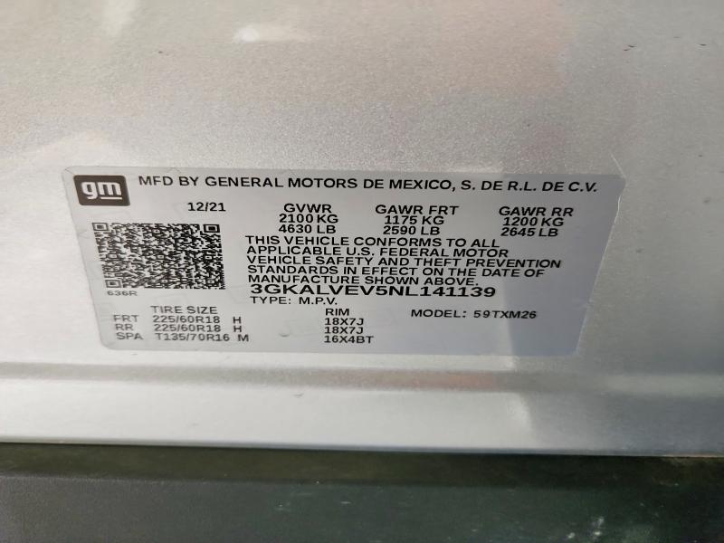 Aukcja sprzedaży 2022 Gmc Terrain, vin: 3GKALVEV5NL141139, numer aukcji: 65159756